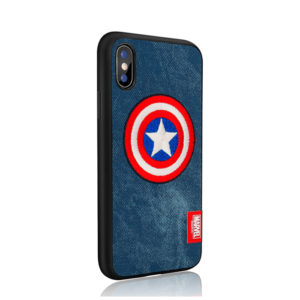 MARVEL Authorized Embroidery Hard Case Captain America [iPhone]