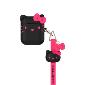 Sanrio Authentic Hello Kitty Silicon Black Case [AirPods Series 1 / 2]
